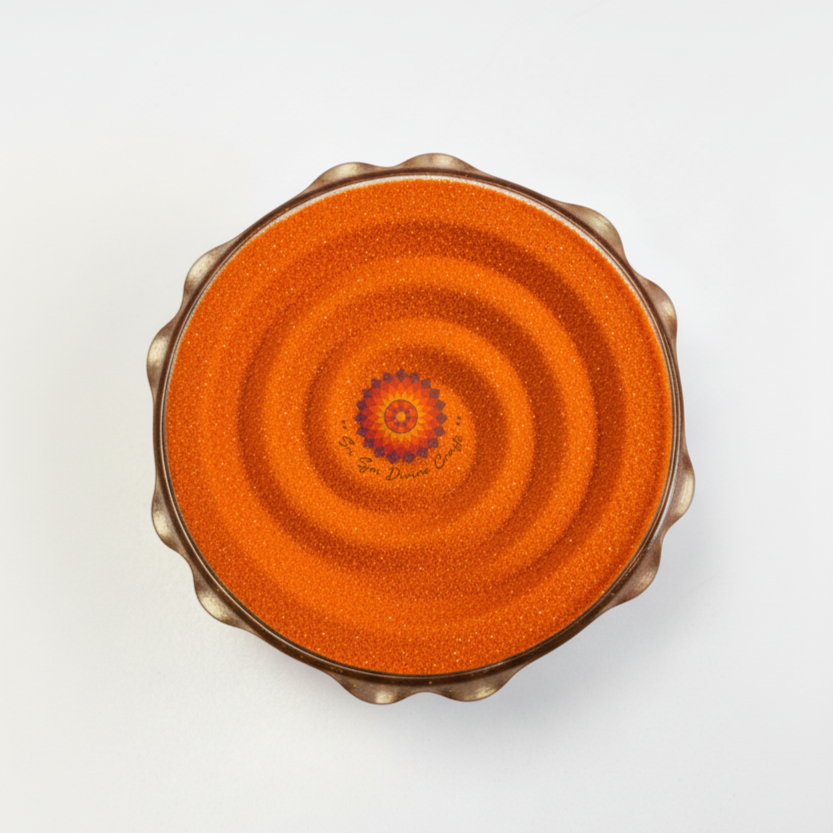 Premium Rangoli Powder - Citrus Orange