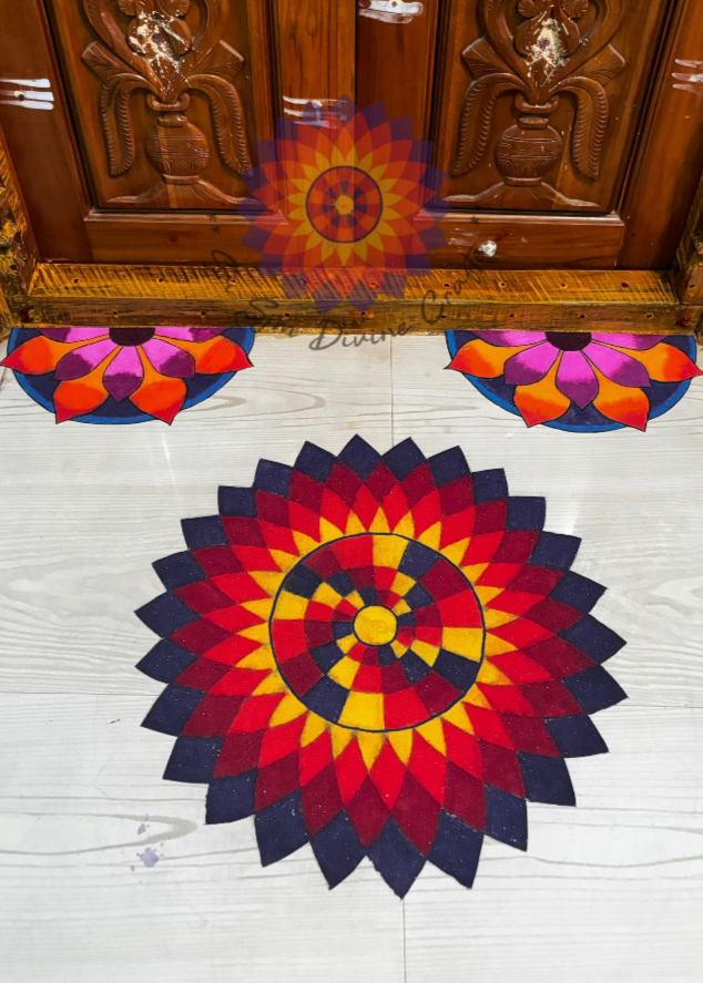 Rangoli Combo (Big Rangoli and Semicircle Rangolic-2)