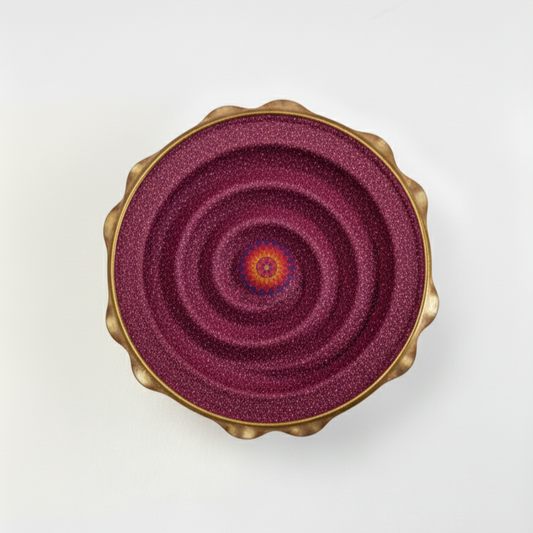 Rangoli colour powder in vibrant colors for Diwali and festivals - Maroon