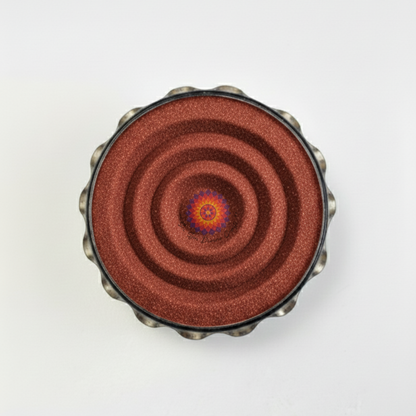 Rangoli colour powder in vibrant colors for Diwali and festivals - Kavi podi - Red sand