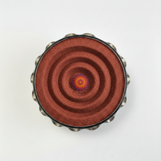 Rangoli colour powder in vibrant colors for Diwali and festivals - Kavi podi - Red sand