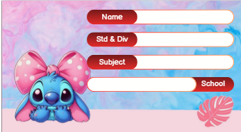 Rectangle shape cute toy theme Labels for Kids - 10 Labels