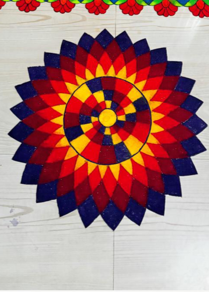 readymade rangoli design for Diwali