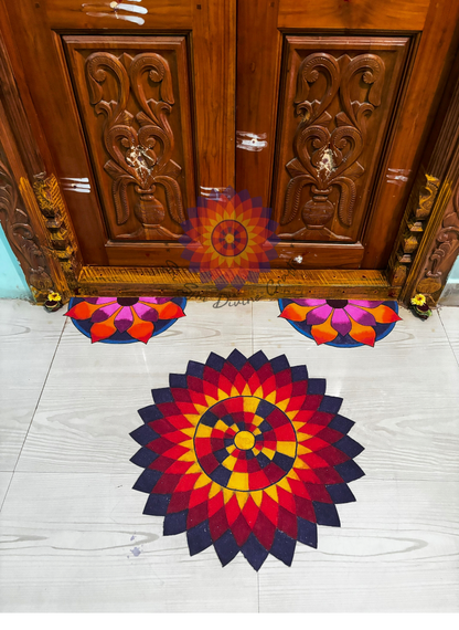 Rangoli Combo (Big Rangoli and Semicircle Rangolic-2)
